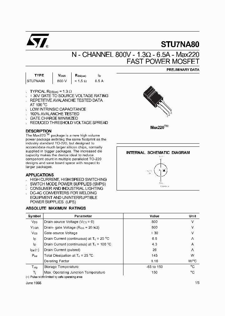 STU7NA80_185580.PDF Datasheet