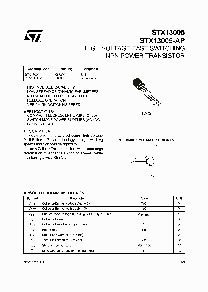 STX13005-AP_366602.PDF Datasheet