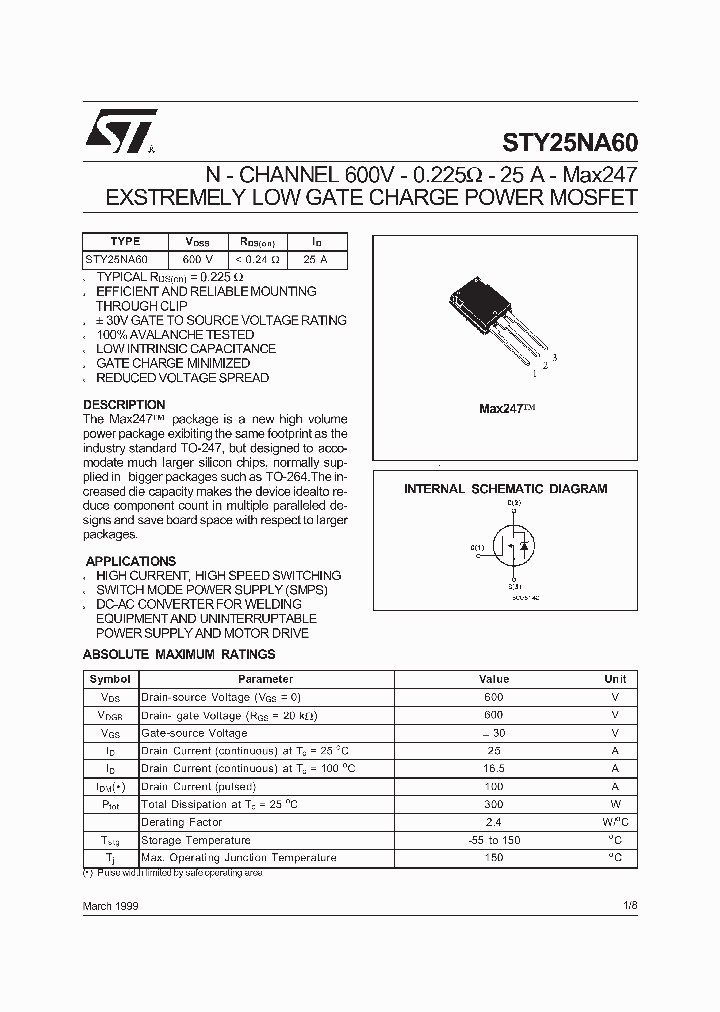 STY25NA60_179407.PDF Datasheet