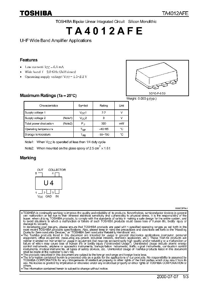 TA4012AFE_305504.PDF Datasheet