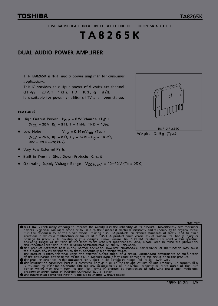 TA8265K_344446.PDF Datasheet