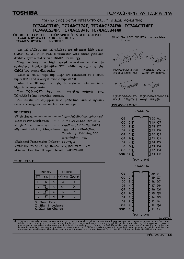 TC74AC534F_358257.PDF Datasheet