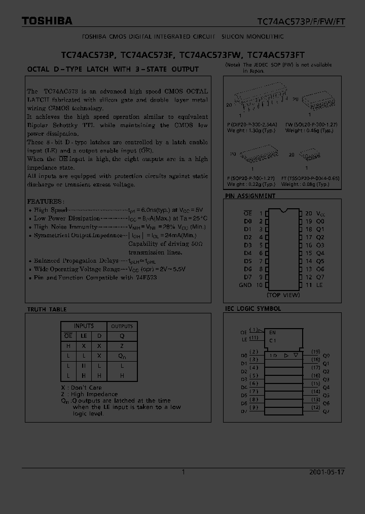 TC74AC573F_317281.PDF Datasheet