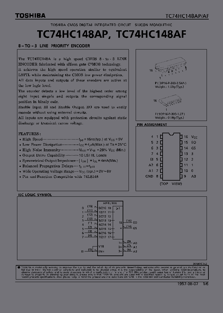 TC74HC148AF_184304.PDF Datasheet