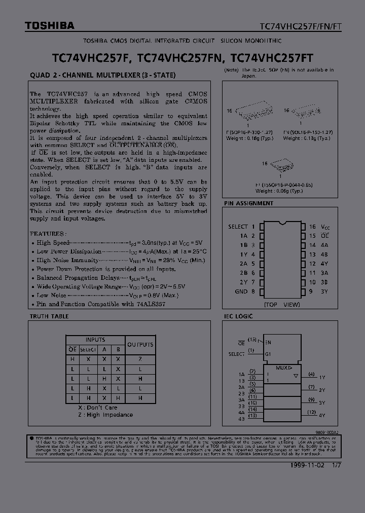 TC74VHC257FT_315824.PDF Datasheet
