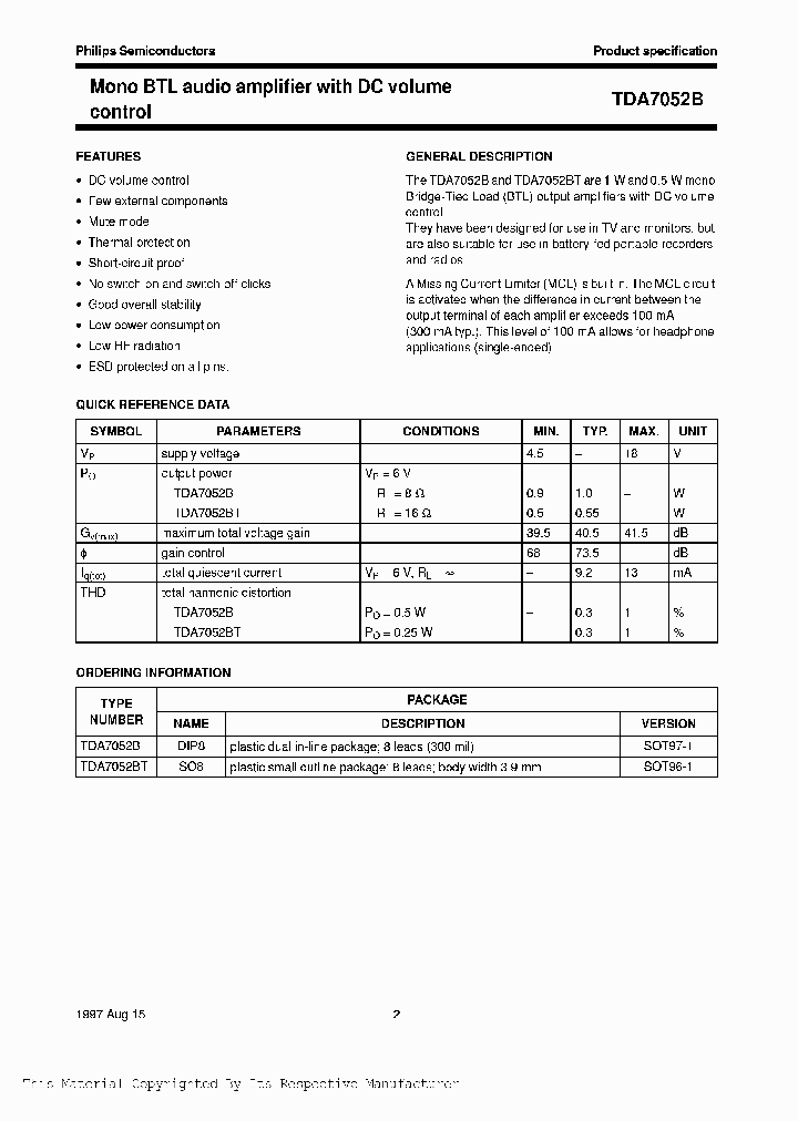 TDA7052BTD-T_192012.PDF Datasheet