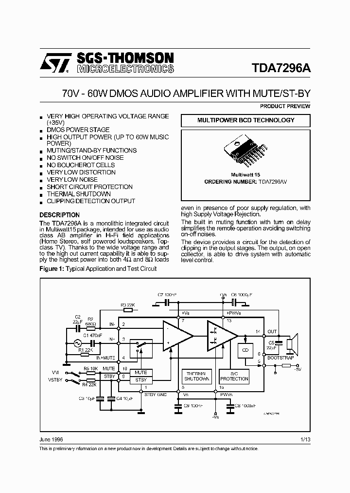 TDA7296A_196212.PDF Datasheet