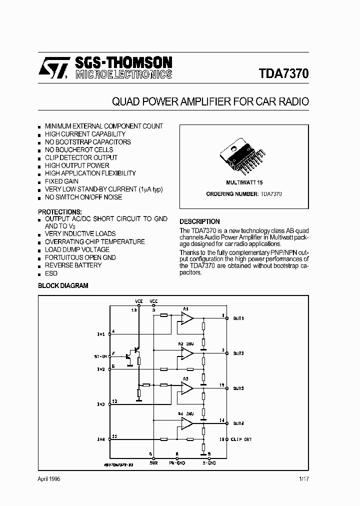 TDA7370_188501.PDF Datasheet