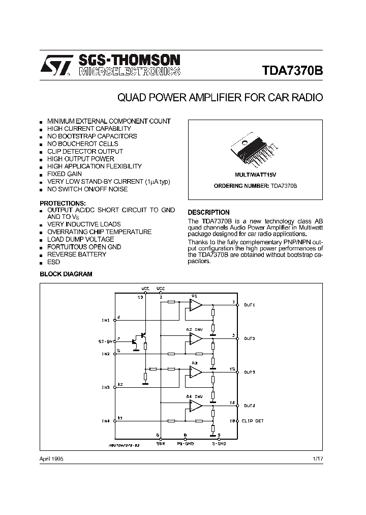 TDA7370BV_188499.PDF Datasheet