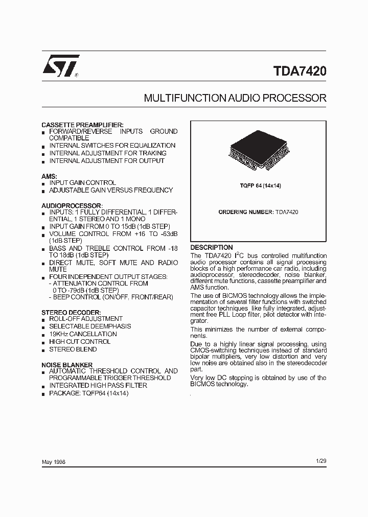 TDA7420_199863.PDF Datasheet