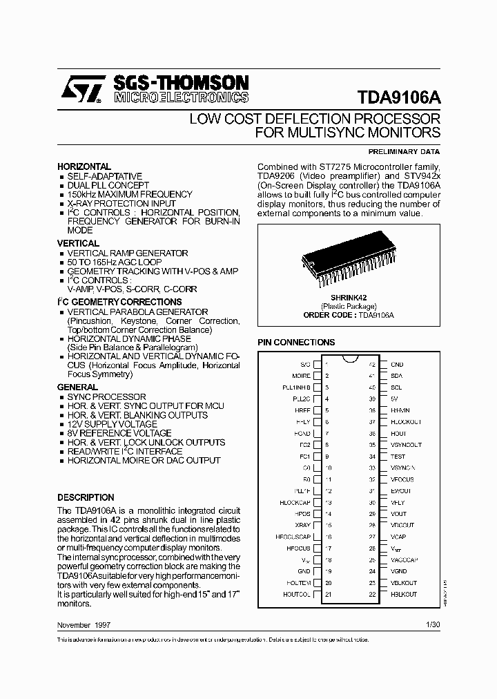 TDA9106A_189592.PDF Datasheet