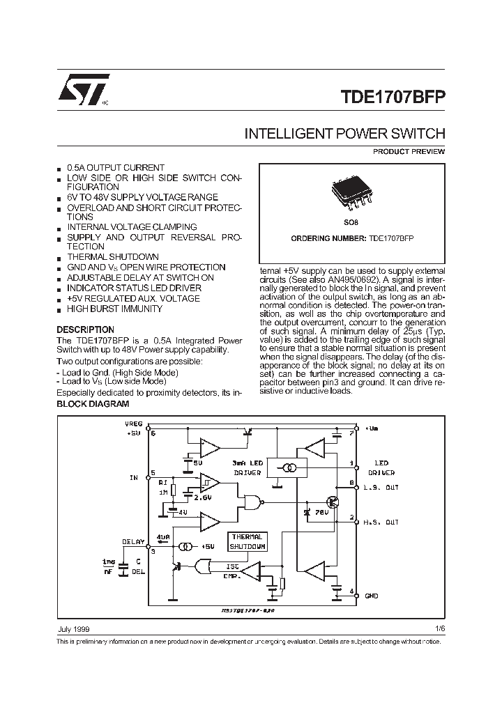 TDE1707BFP_69486.PDF Datasheet