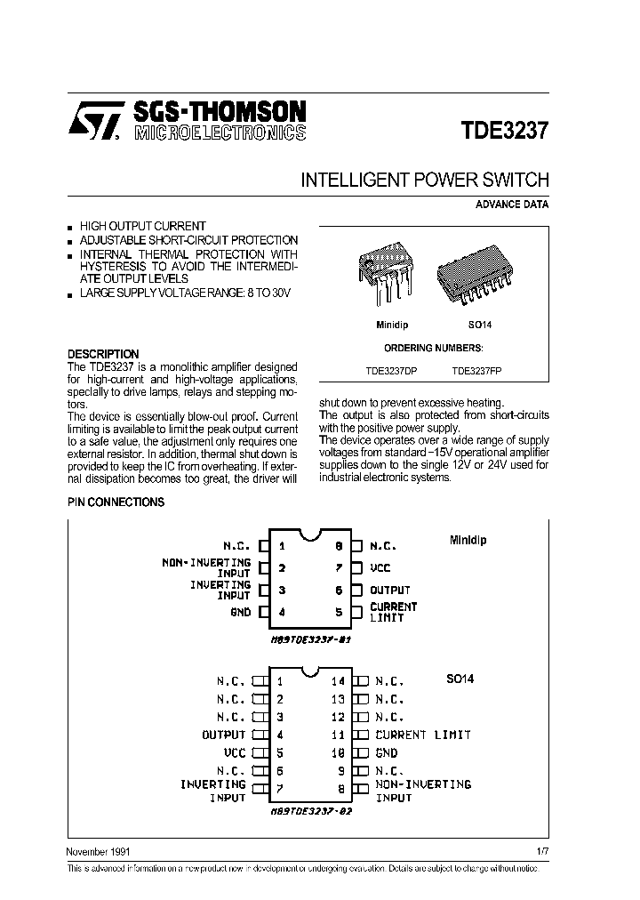 TDE3237_69527.PDF Datasheet