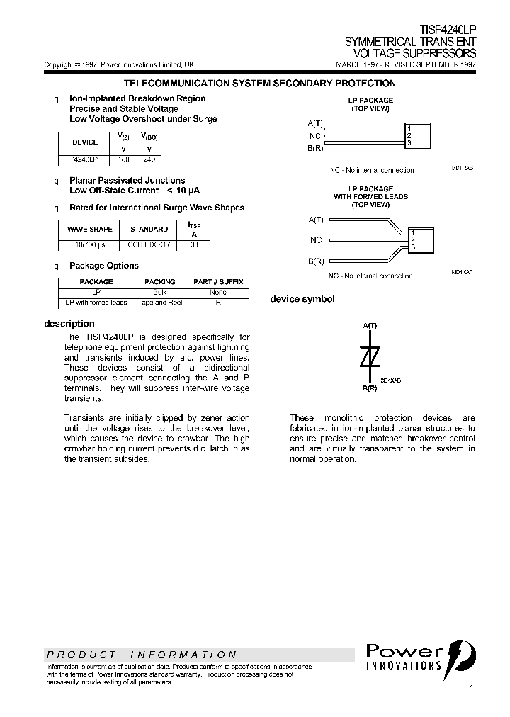 TISP4240_345381.PDF Datasheet