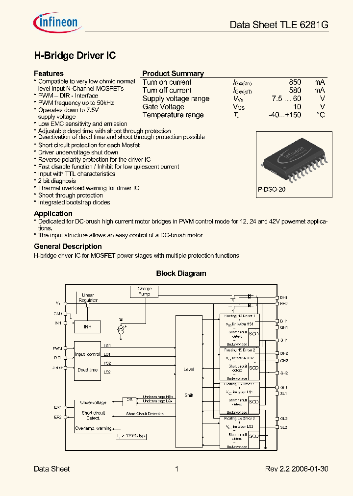 TLE6281G_368490.PDF Datasheet