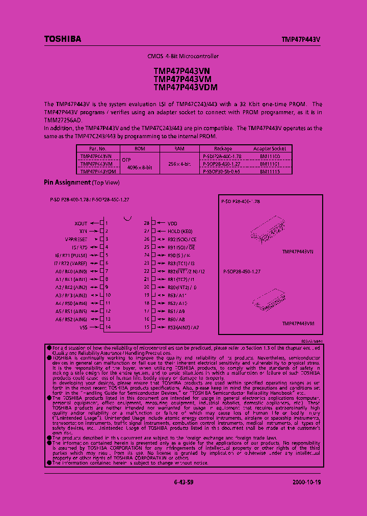 TMP47P443VDM_317639.PDF Datasheet