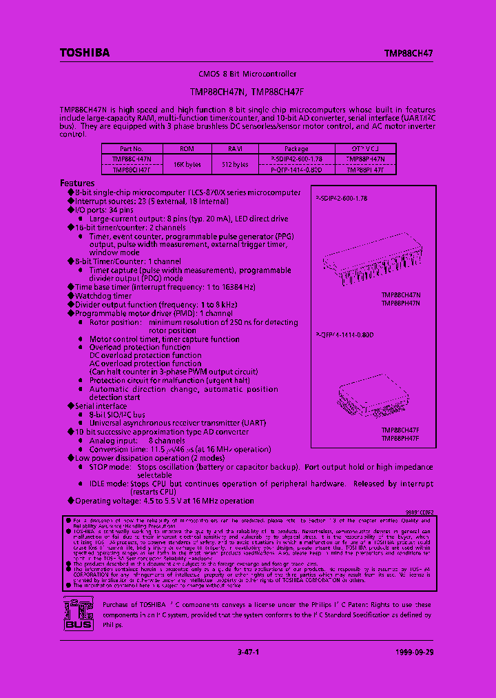TMP88CH47F_333919.PDF Datasheet