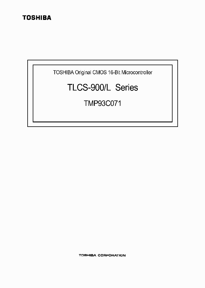 TMP93C071_346799.PDF Datasheet