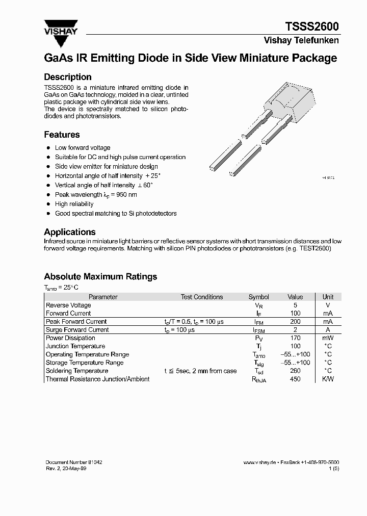 TSSS2600_308762.PDF Datasheet