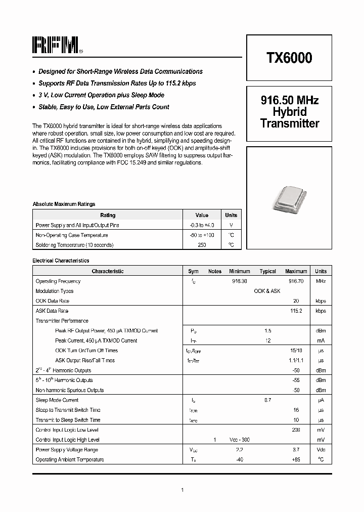 TX6000_47557.PDF Datasheet