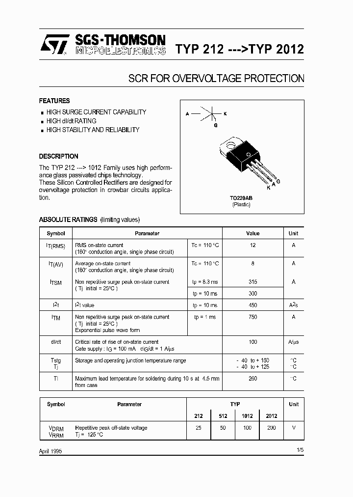 TYP212---TYP2012_332684.PDF Datasheet