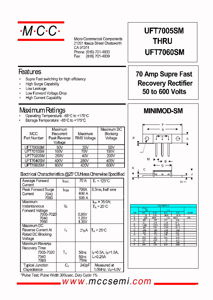 UFT7005SM_372953.PDF Datasheet