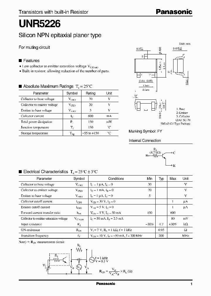 UNR5226_322098.PDF Datasheet