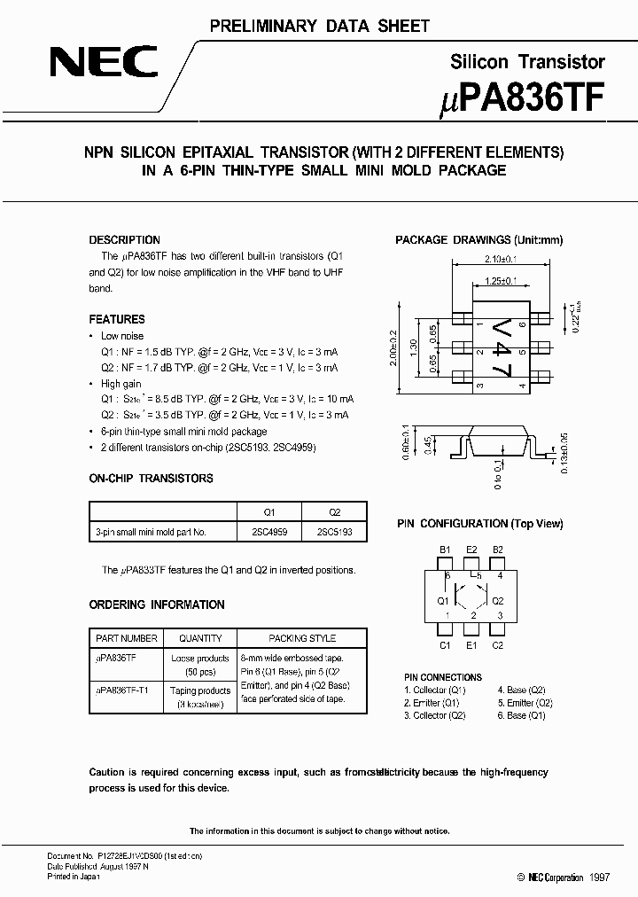 UPA836TF_339488.PDF Datasheet