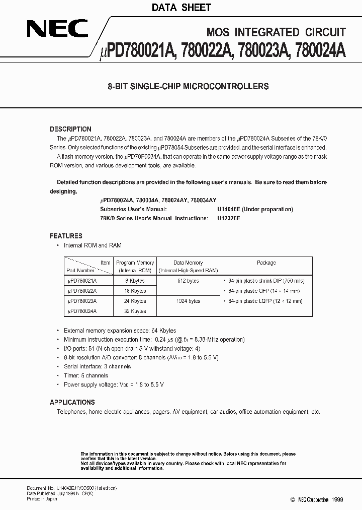 UPD780021A_196643.PDF Datasheet
