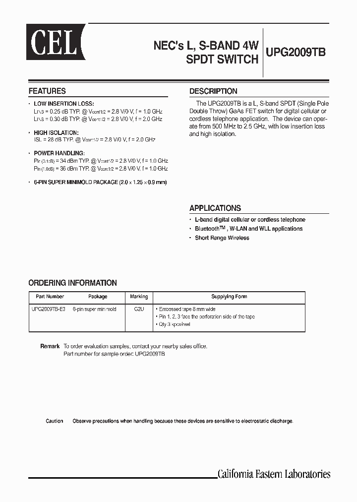 UPG2009TB_58637.PDF Datasheet