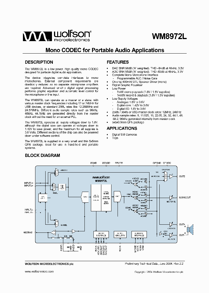 WM8972L_51897.PDF Datasheet