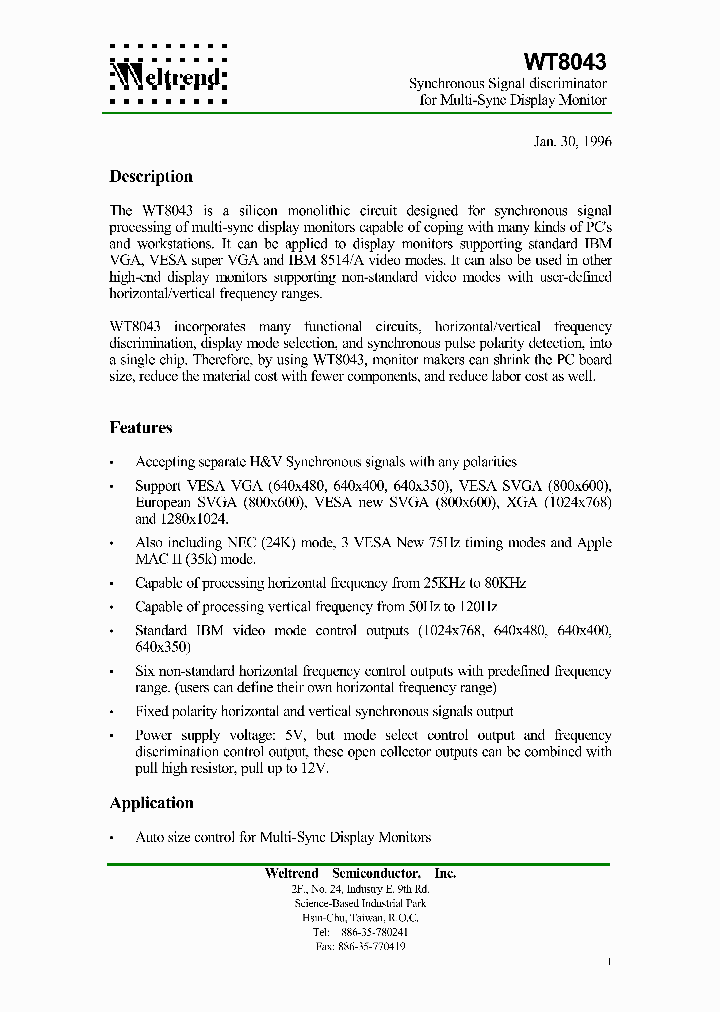 WT8043_352773.PDF Datasheet