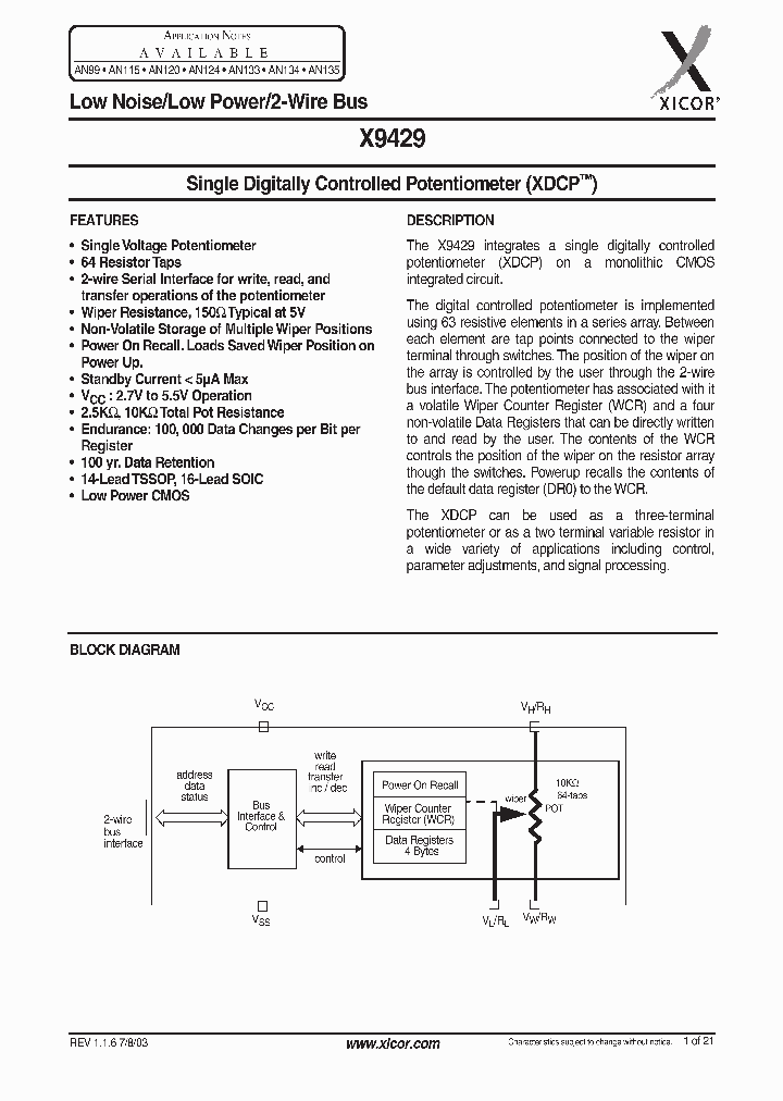 X9429_309517.PDF Datasheet