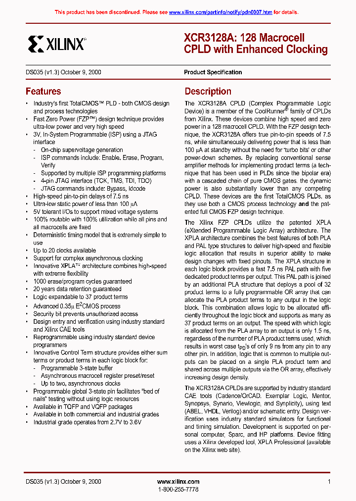 XCR3128A_313185.PDF Datasheet