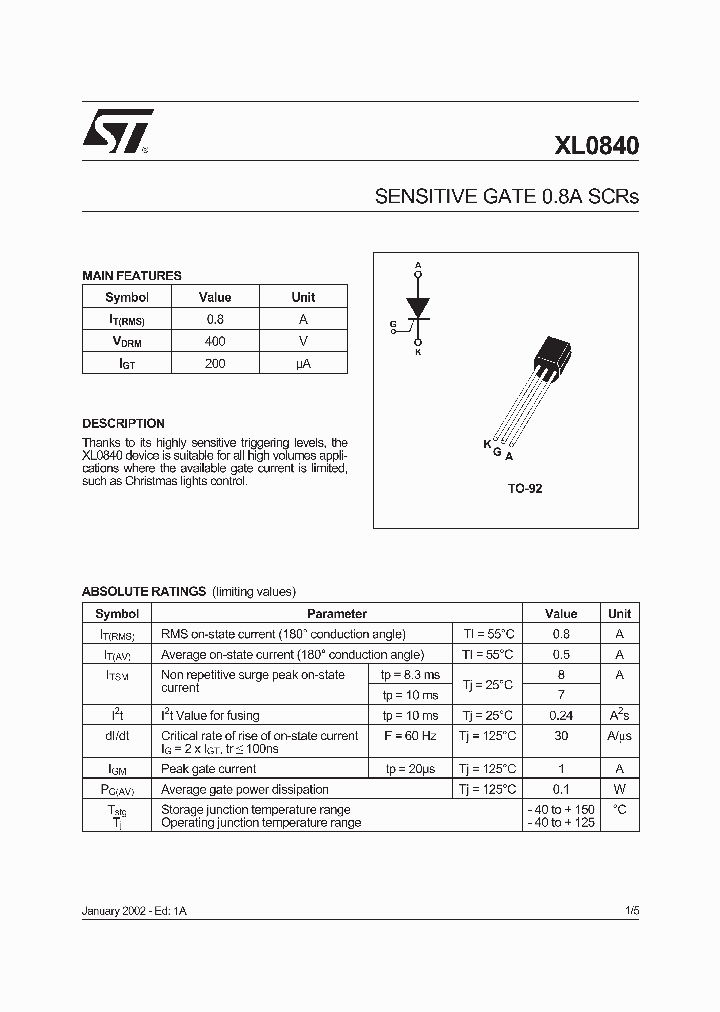 XL0840_201570.PDF Datasheet