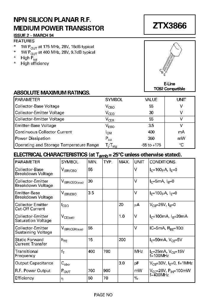 ZTX3866_316964.PDF Datasheet