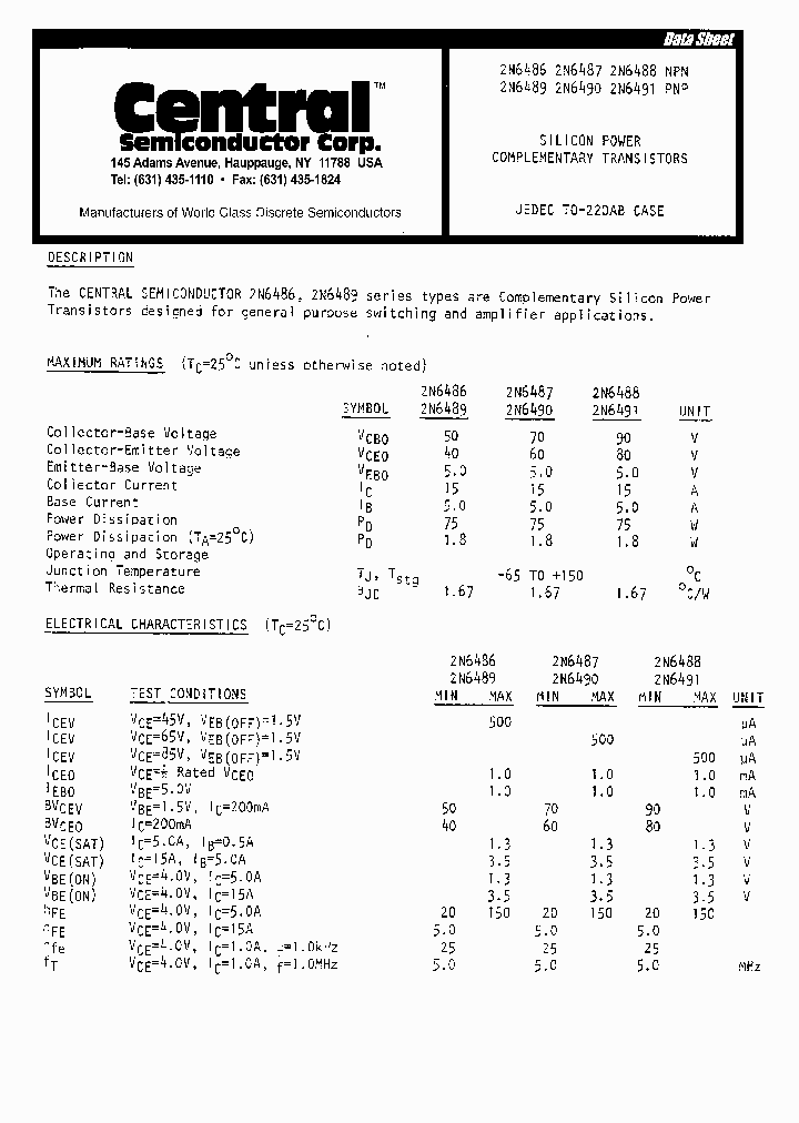 2N6491_419161.PDF Datasheet