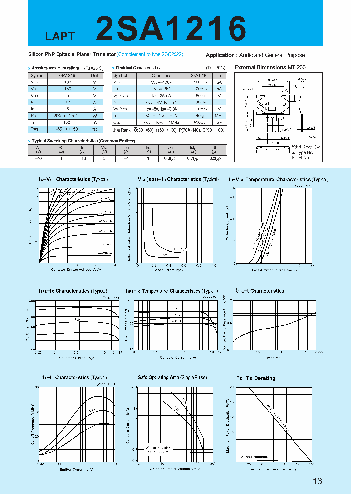 2SA1216_395780.PDF Datasheet