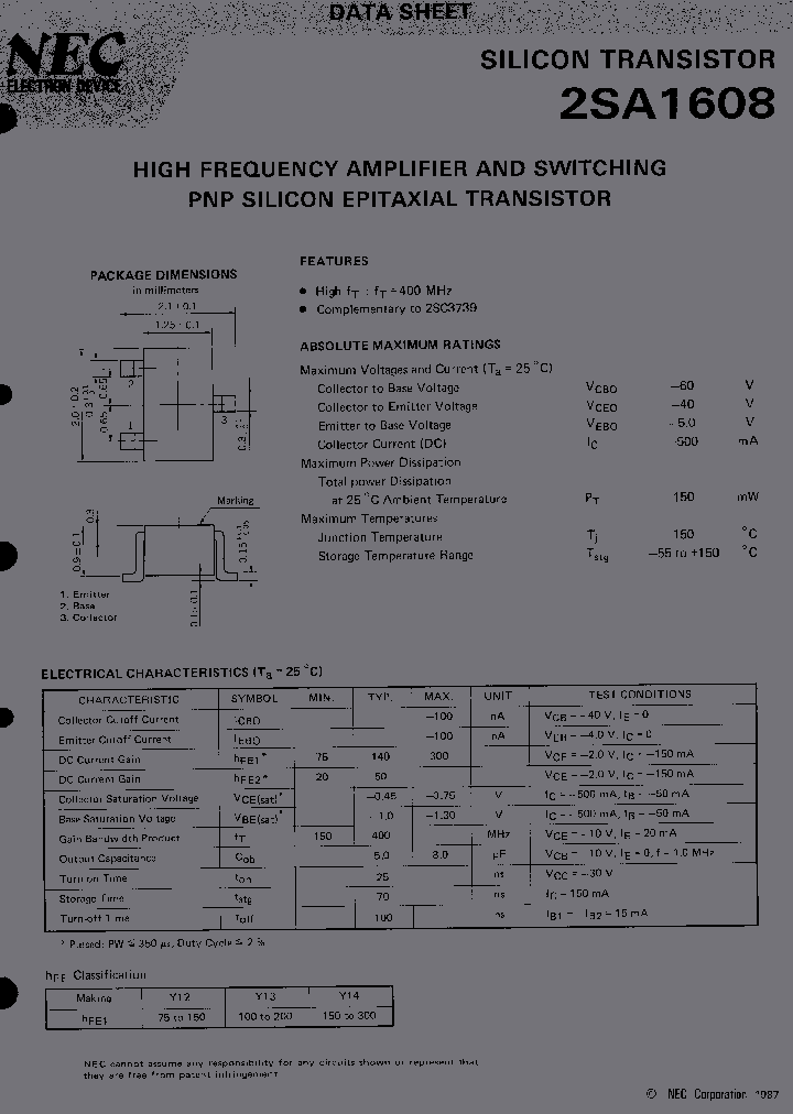 2SA1608-T2_417261.PDF Datasheet
