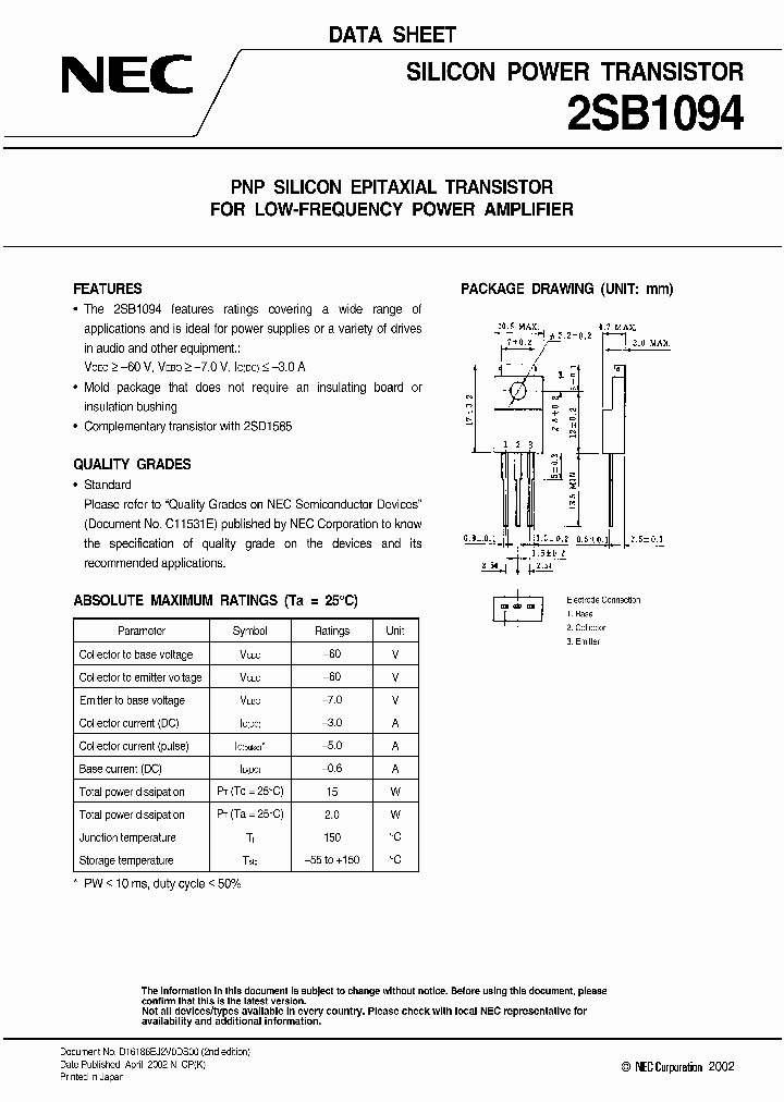 2SB1094_432839.PDF Datasheet