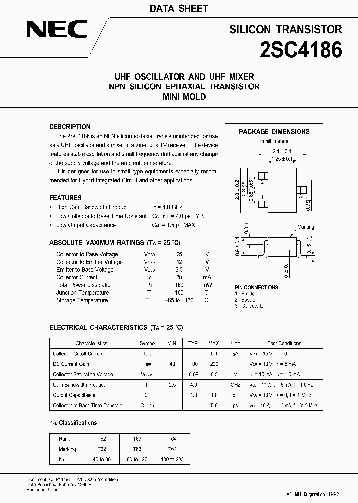 2SC4186_397805.PDF Datasheet