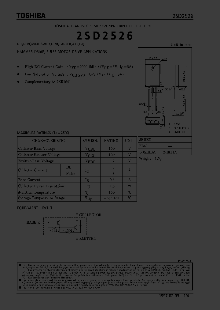 2SD2526_402431.PDF Datasheet