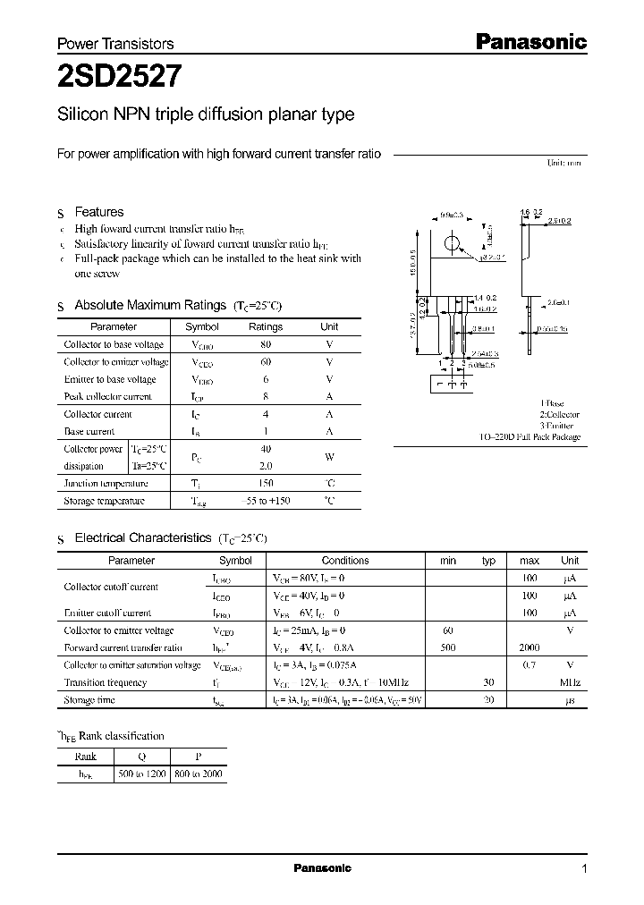 2SD2527_402432.PDF Datasheet