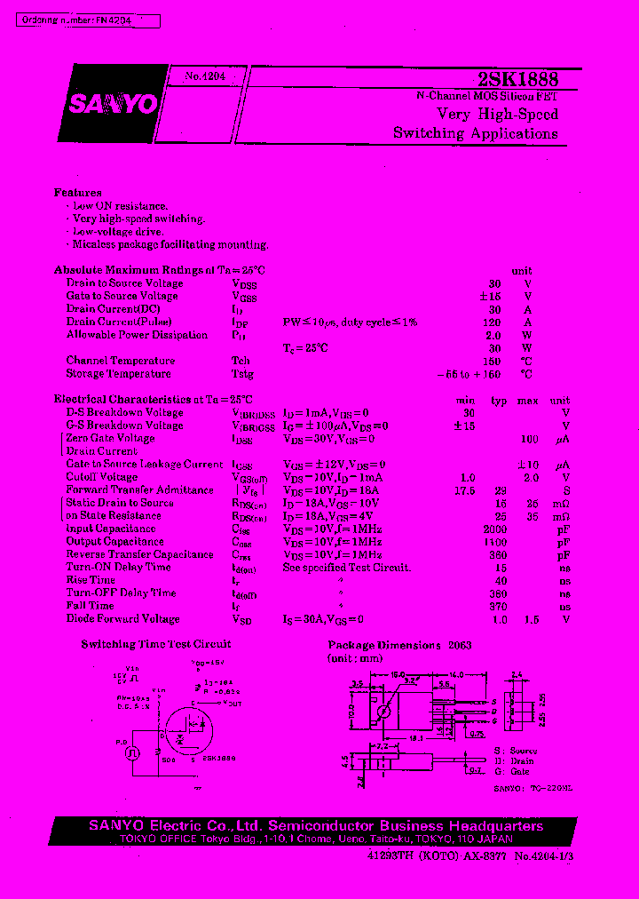 2SK1888_419614.PDF Datasheet