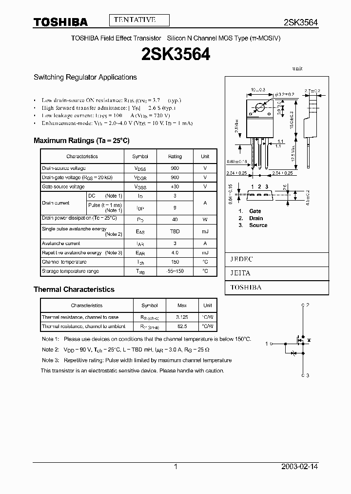 2SK3564_416860.PDF Datasheet
