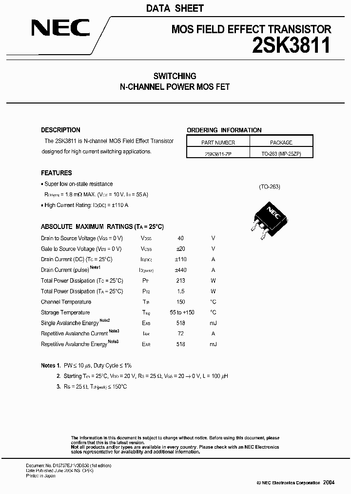 2SK3811_416264.PDF Datasheet
