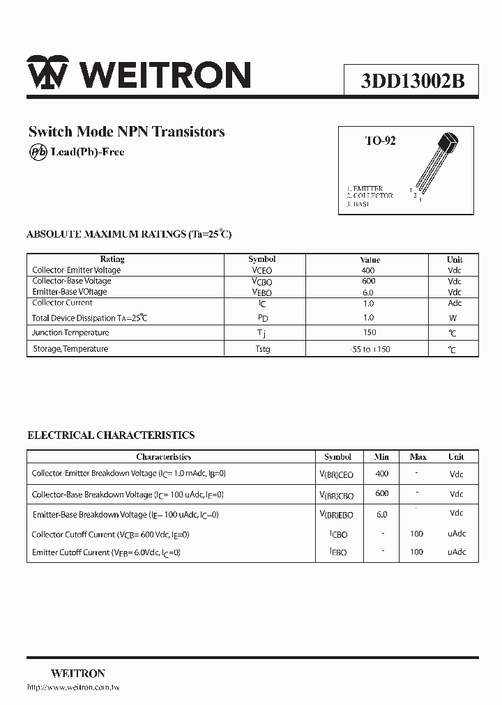 3DD13002B_423147.PDF Datasheet