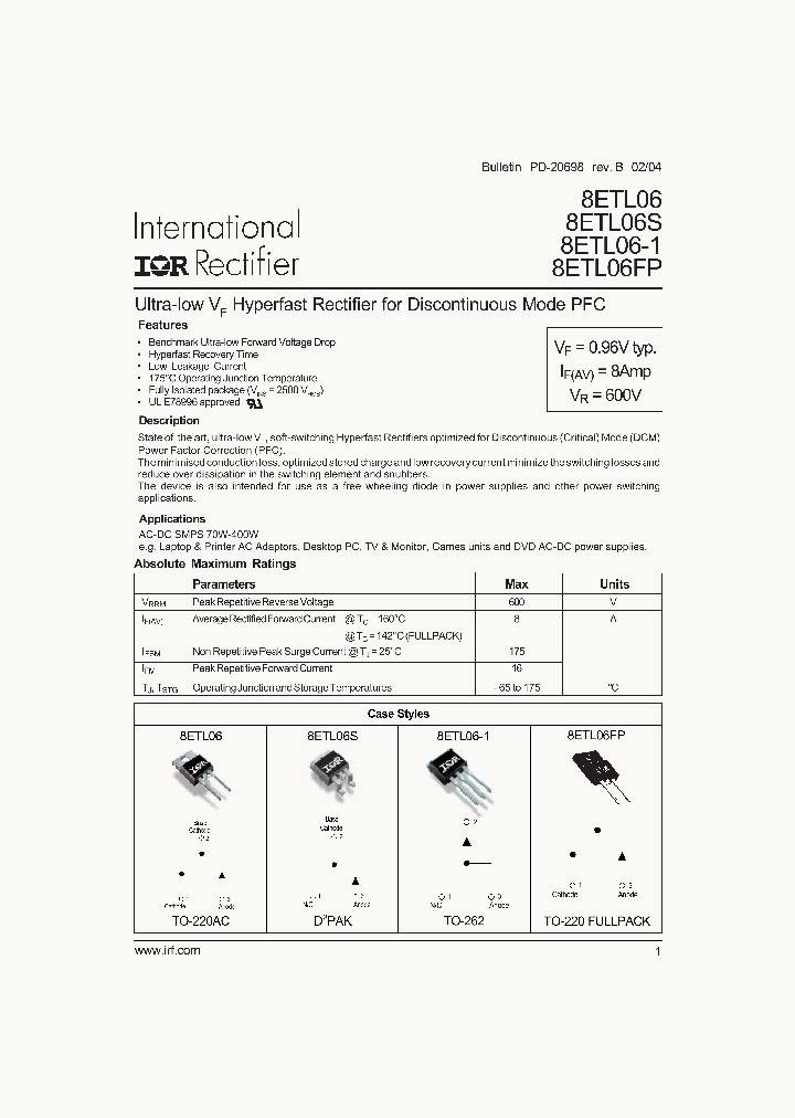 8ETL06FP_419559.PDF Datasheet