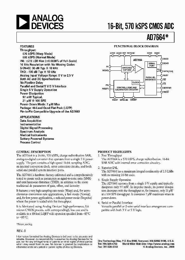 AD7664AST_396127.PDF Datasheet