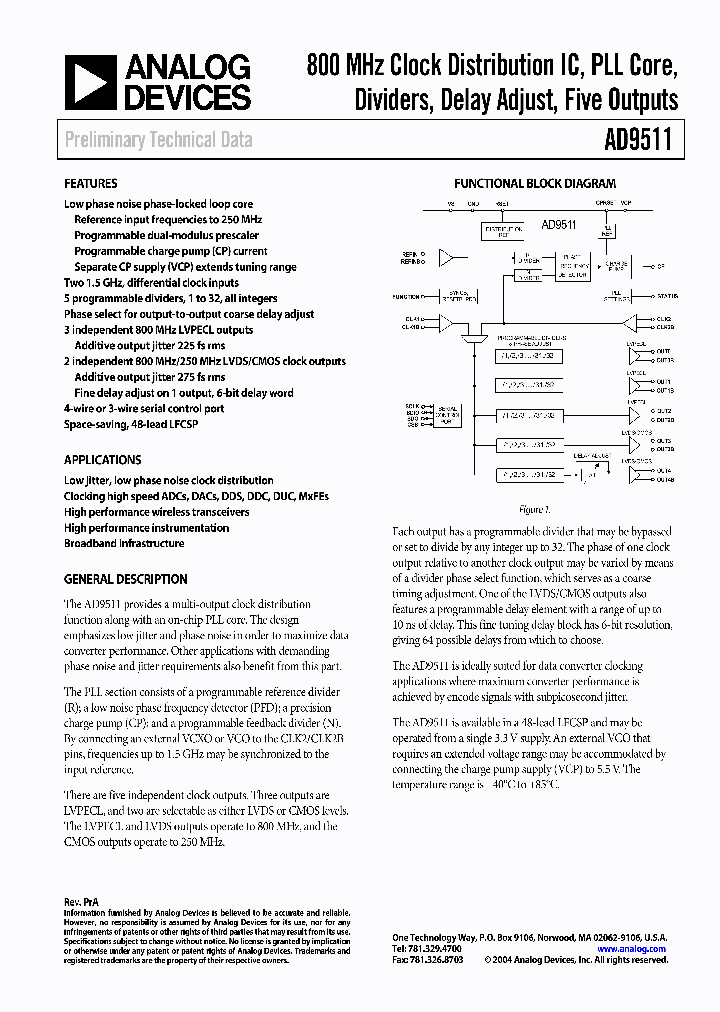 AD9511_390115.PDF Datasheet